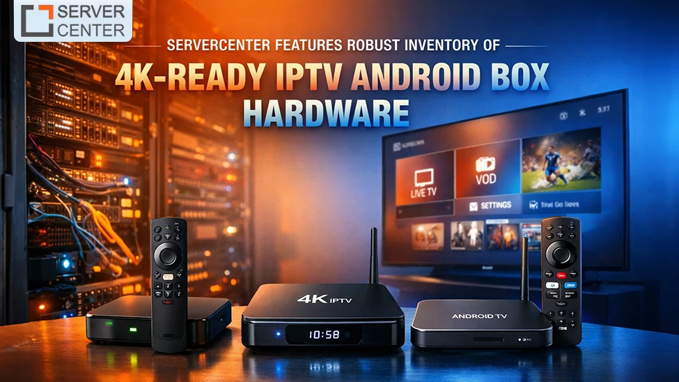 ServerCenter Features Robust Inventory of 4K-Ready IPTV Android Box Hardware
