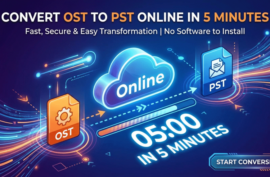 How to Convert OST to PST Online in 5 Minutes? 