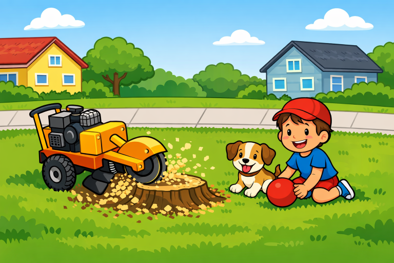 The Benefits of Stump Grinding for Urban Landscapes in North Prairie, WI