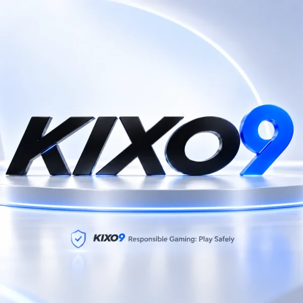 KIXO9 Responsible Gaming guide with brand logo and safety shield icon.